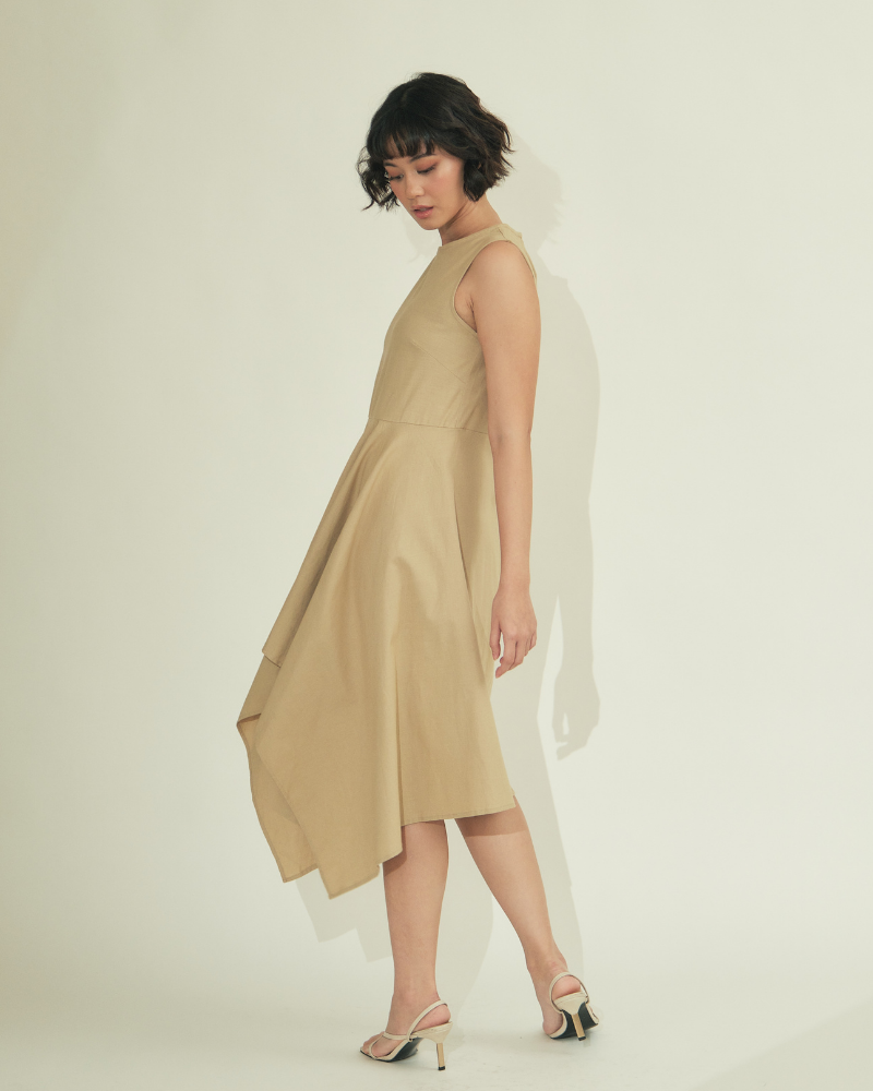 Noemi Asymmetric Hem Short Dress