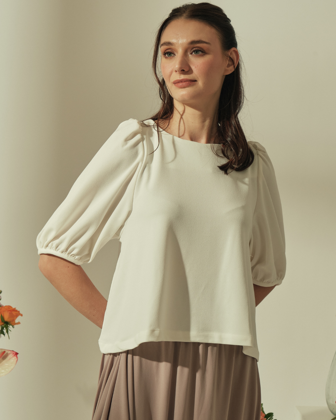 Lexi Puffed Sleeves Loose Top