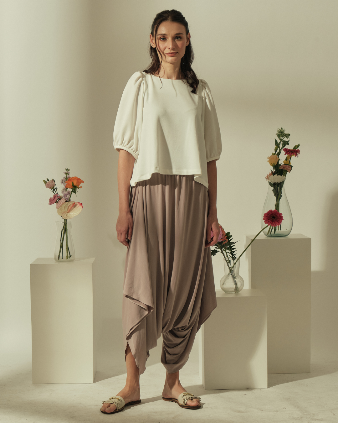 Lexi Puffed Sleeves Loose Top