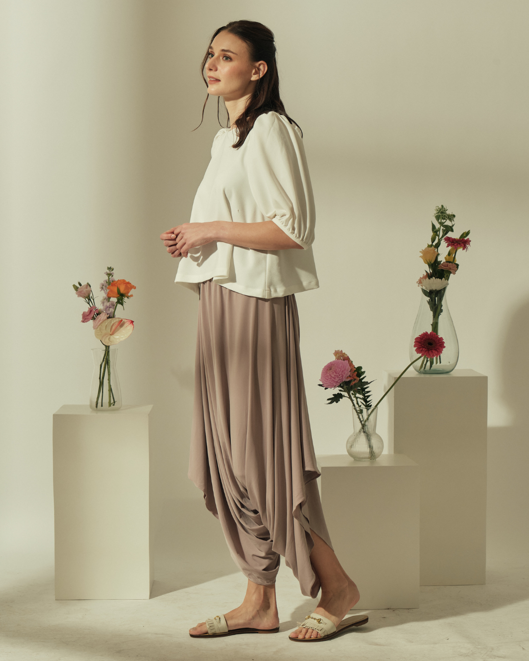 Lexi Puffed Sleeves Loose Top