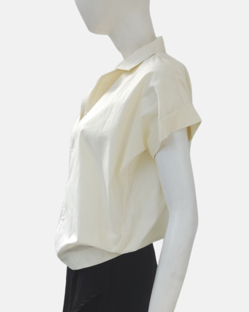 Blair Collared Neckline Cotton Top