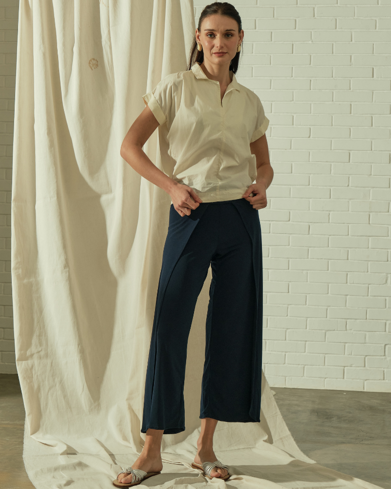 Blair Collared Neckline Cotton Top