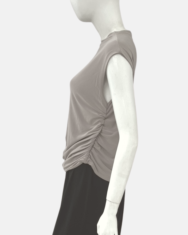 Erin Cowl Neckline Shirred Jersey Top