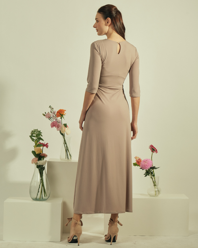 Celementine Knot Front Maxi Dress