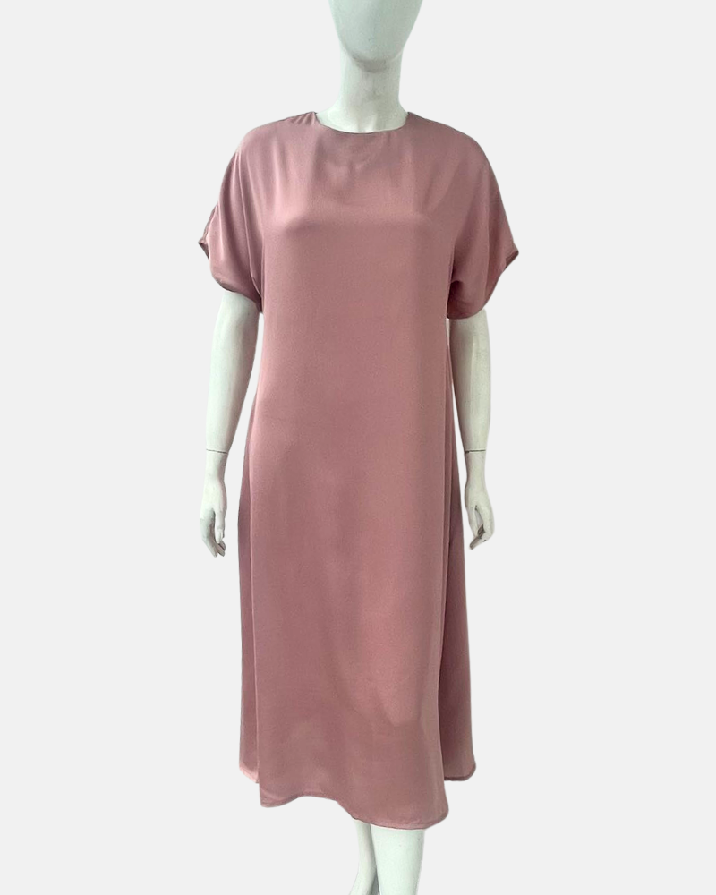 Dalia Loose Side Pockets Midi Dress
