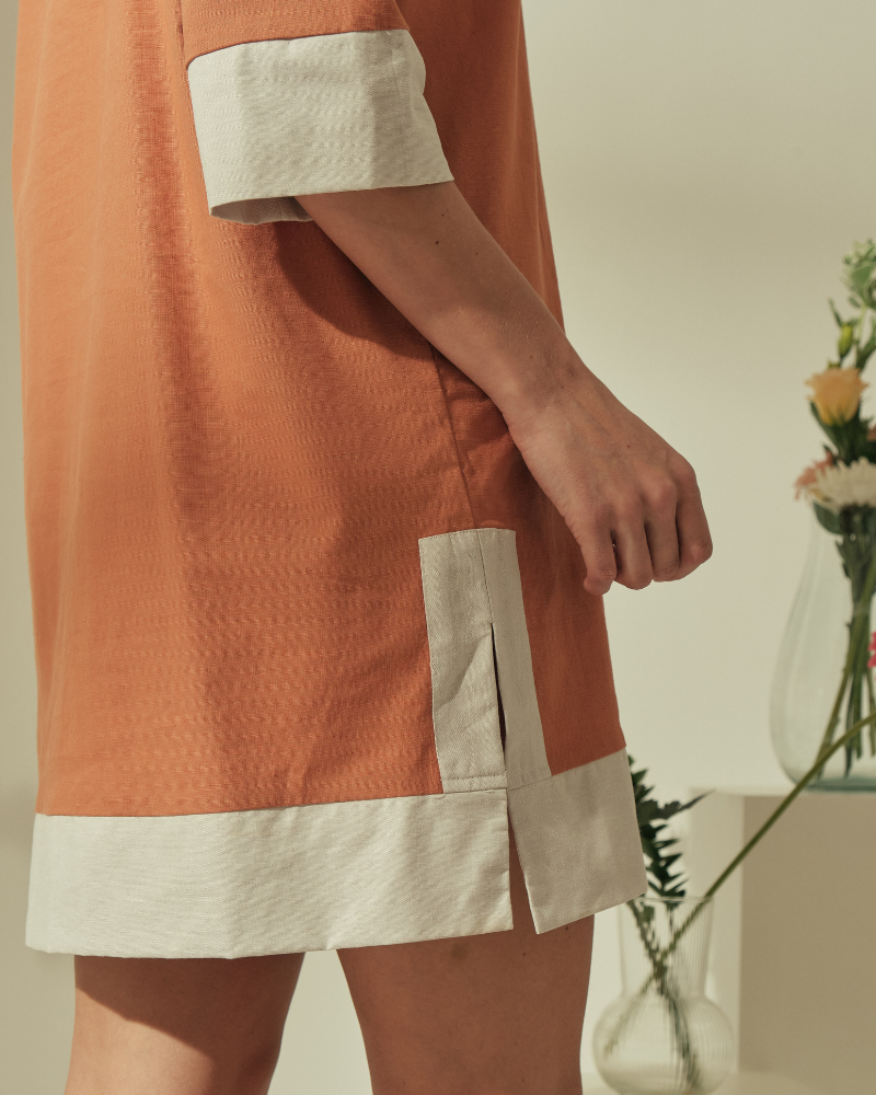 Dominique Two-toned Tunic Dress