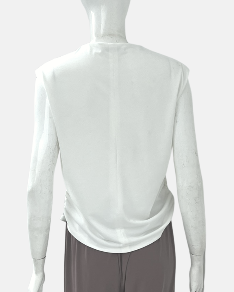 Erin Cowl Neckline Shirred Jersey Top
