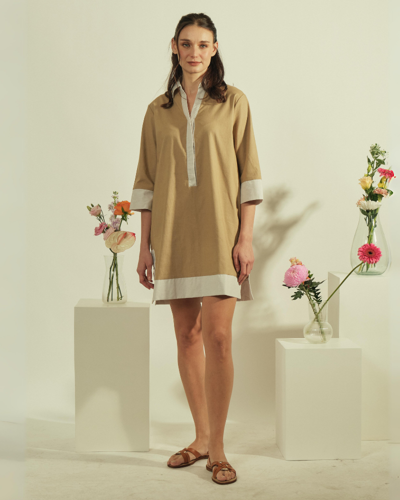 Dominique Two-toned Tunic Dress
