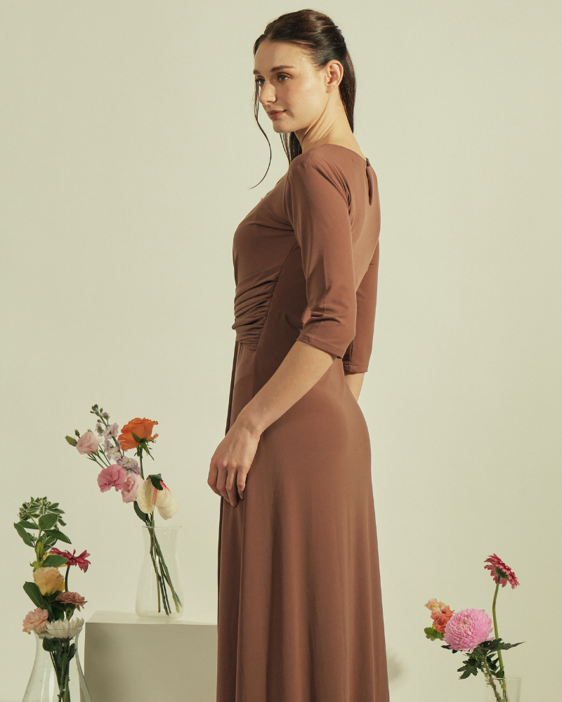 Celementine Knot Front Maxi Dress