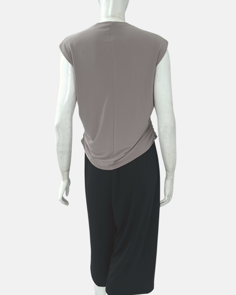 Erin Cowl Neckline Shirred Jersey Top
