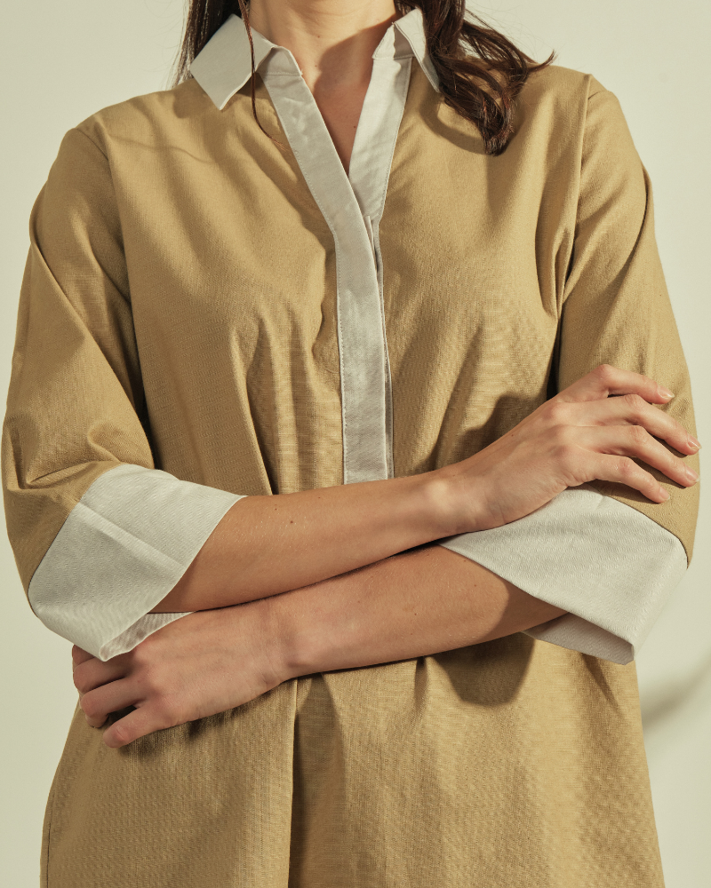 Dominique Two-toned Tunic Dress