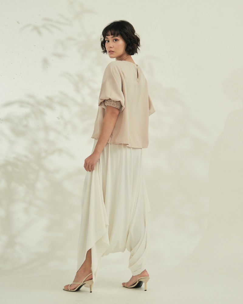 Inara Shirred Cuff Sleeves Top