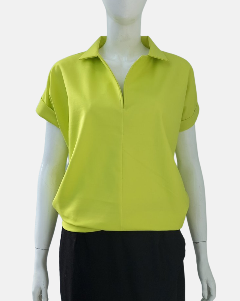 Blair Collared Neckline Cotton Top