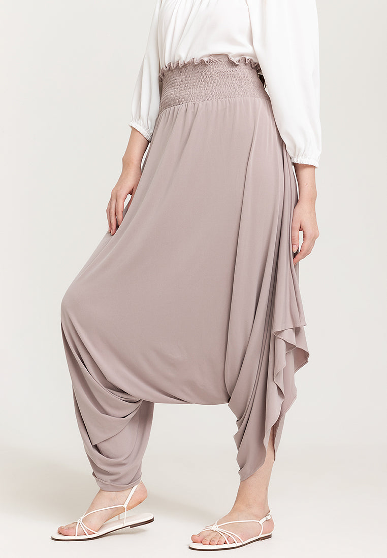Arizona Harem Gartered Waist Jersey Pants