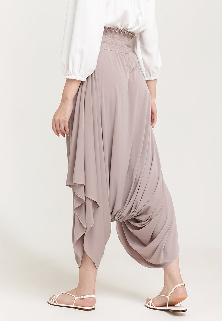 Arizona Harem Gartered Waist Jersey Pants