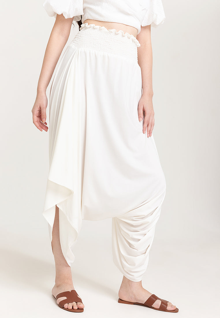 Arizona Harem Gartered Waist Jersey Pants