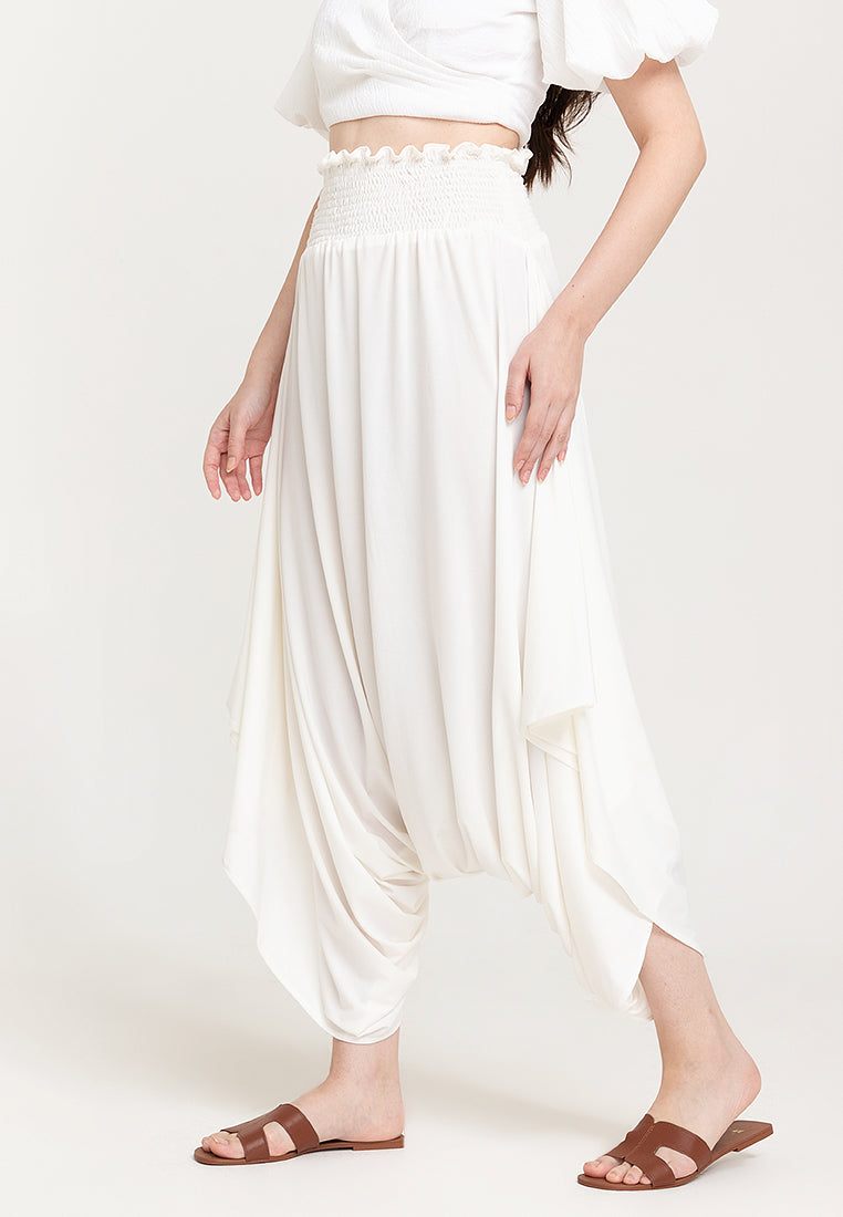 Arizona Harem Gartered Waist Jersey Pants