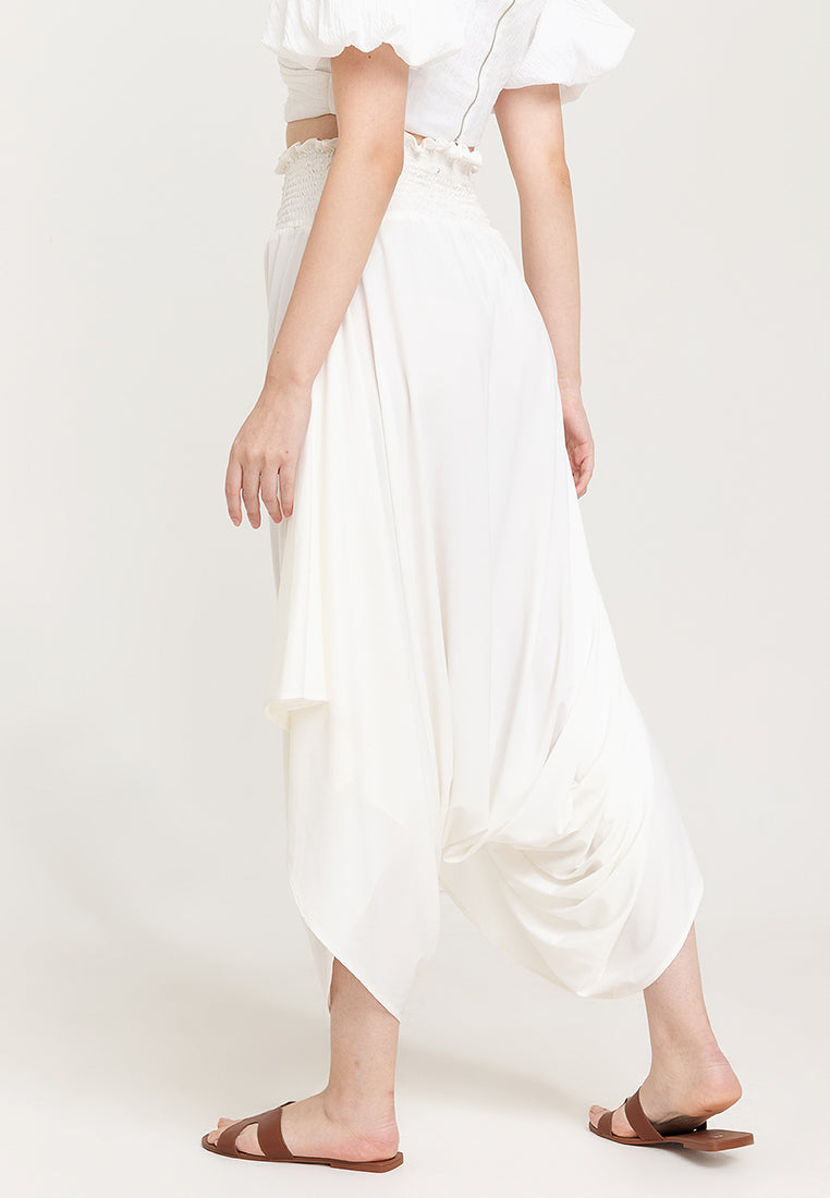 Arizona Harem Gartered Waist Jersey Pants