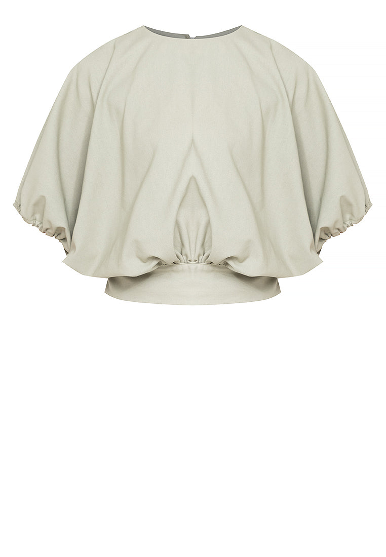 Atiana Self-Tie Back Linen Top