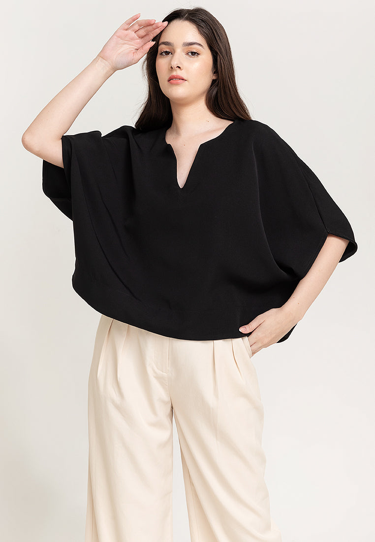 Avery V-Neck Neocrepe Top