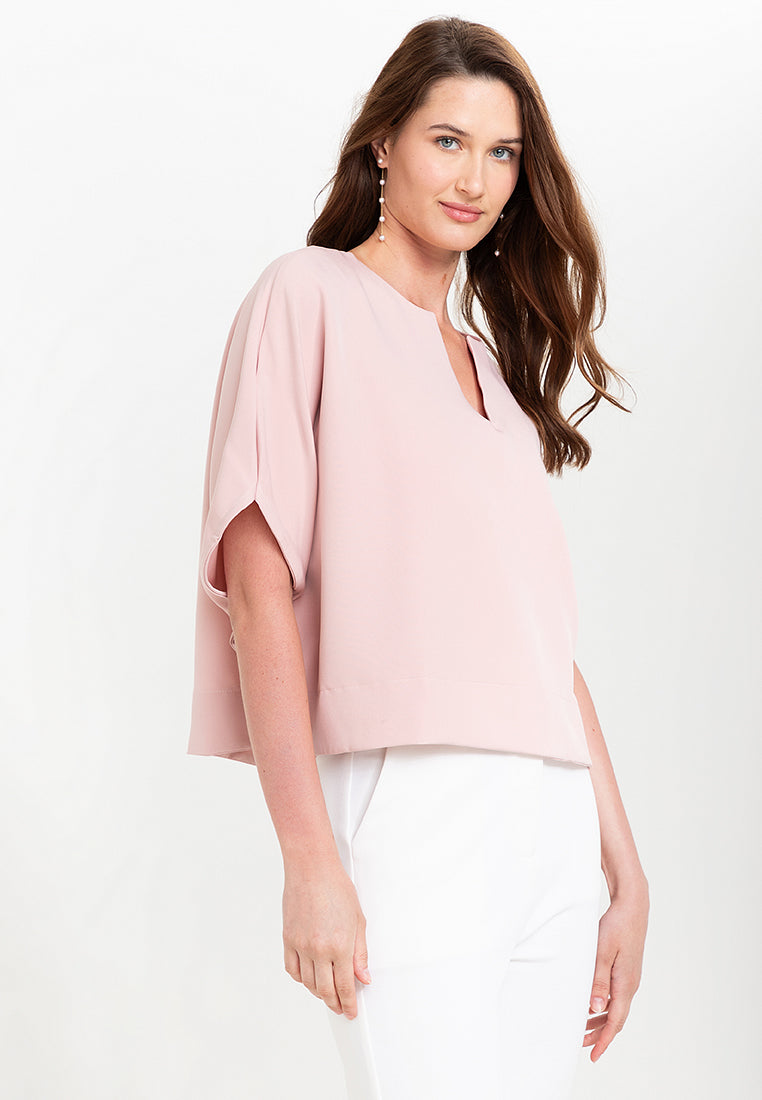 Avery V-Neck Neocrepe Top