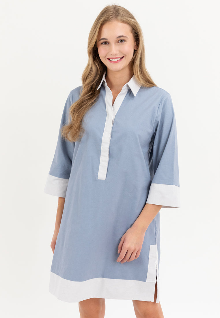 Dominique Two-toned Tunic Dress