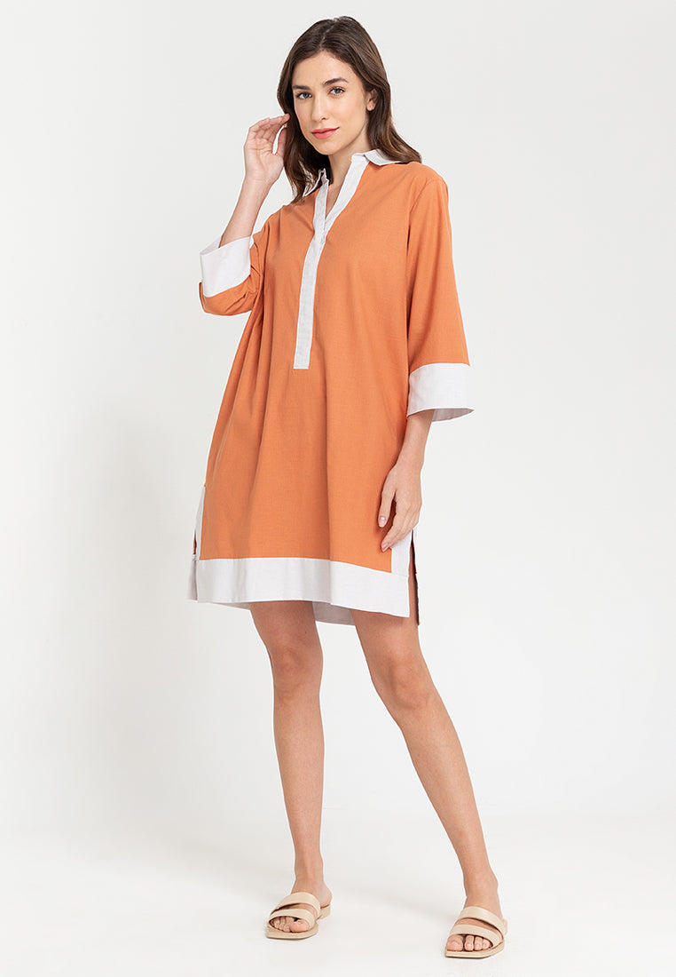 Dominique Two-toned Tunic Dress