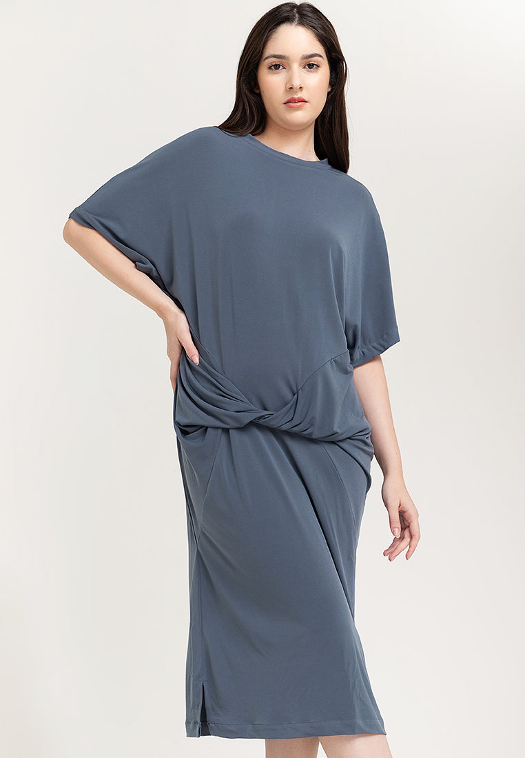 Dylan Twist Front Midi Dress
