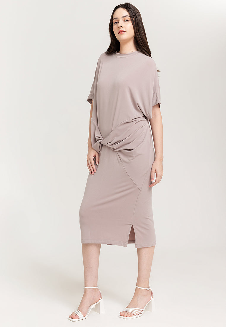 Dylan Twist Front Midi Dress