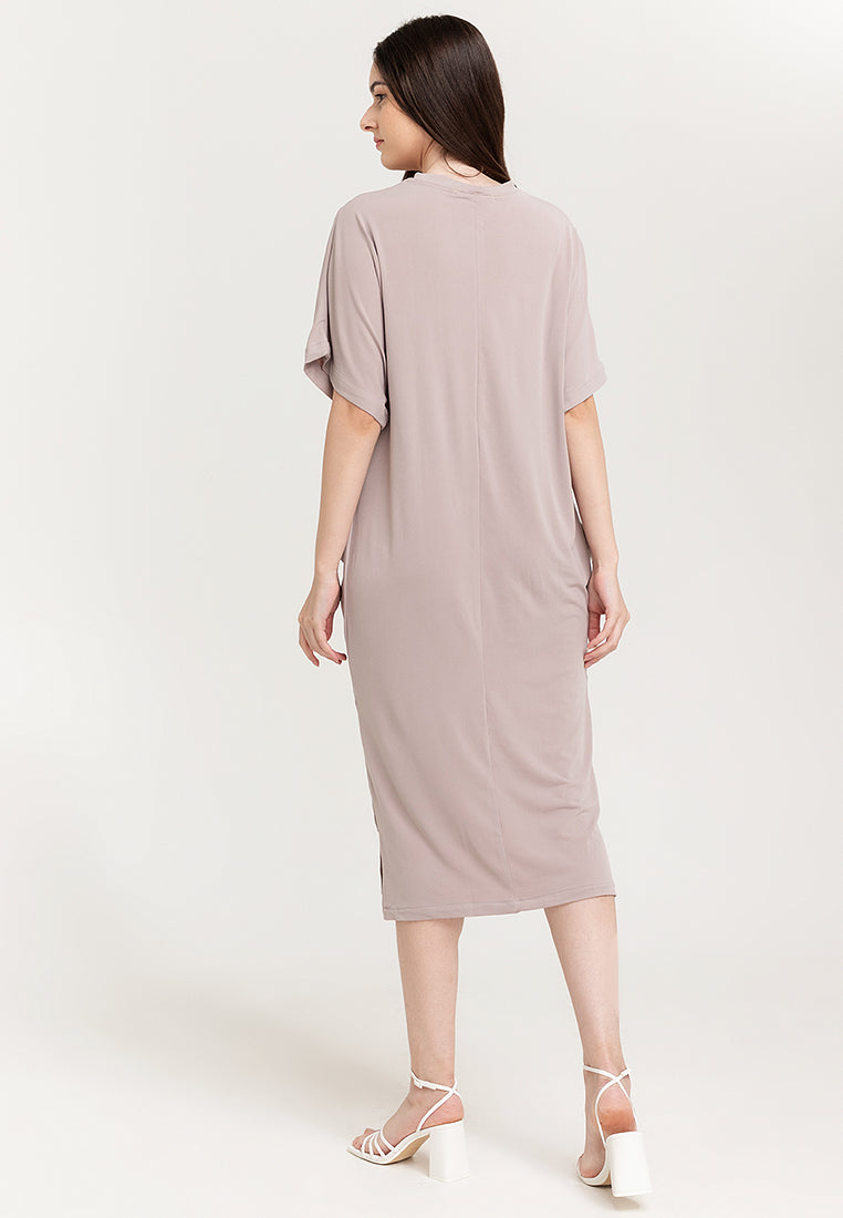 Dylan Twist Front Midi Dress