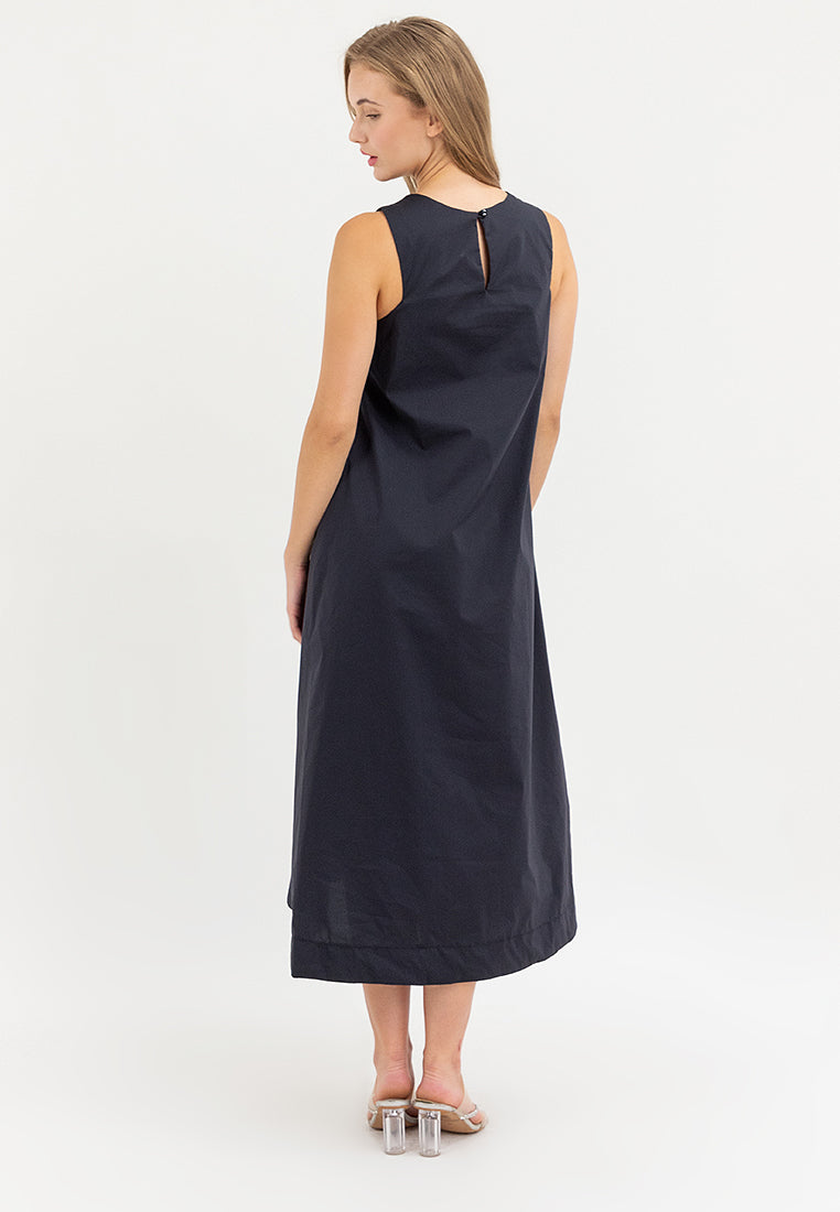 Imogen Halter Sleeves Maxi Dress
