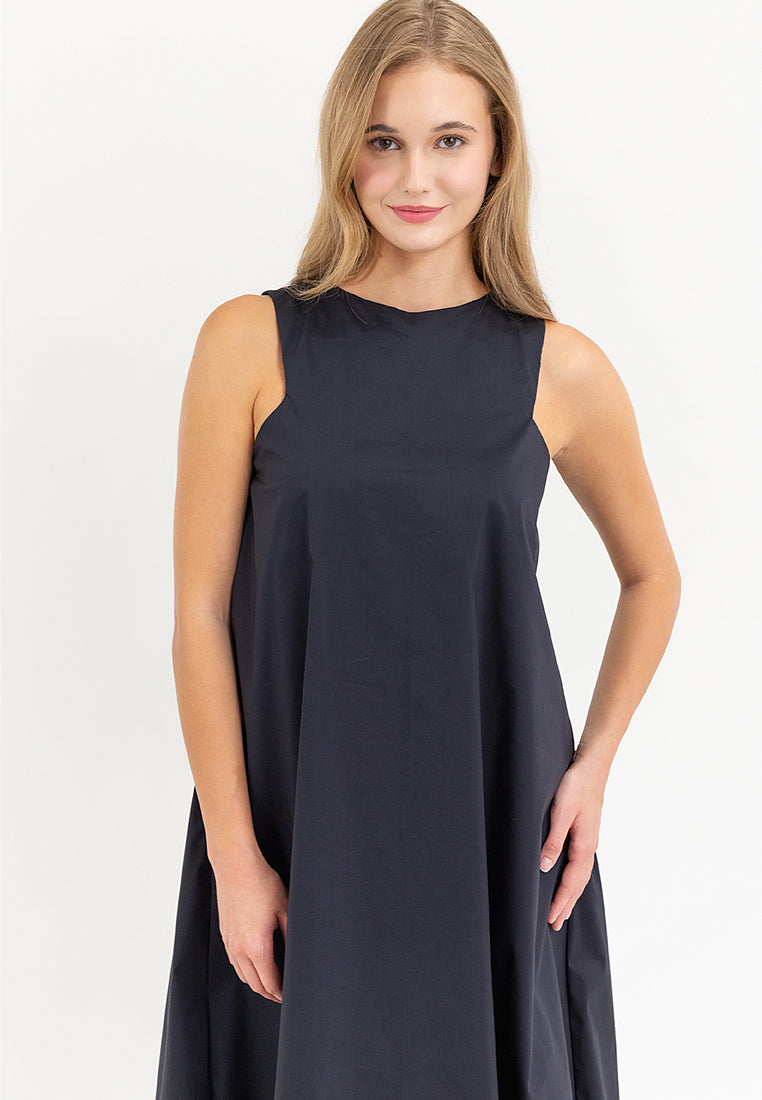 Imogen Halter Sleeves Maxi Dress