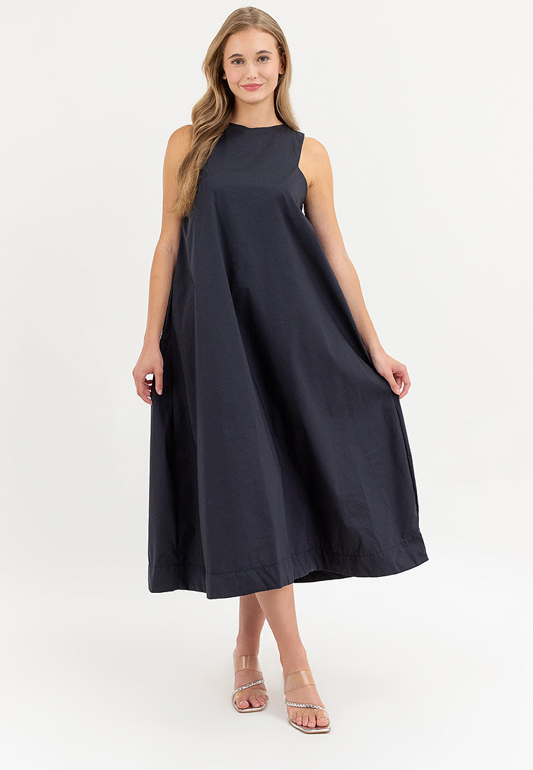 Imogen Halter Sleeves Maxi Dress