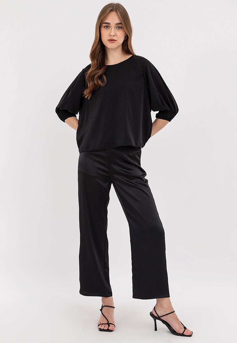 Inara Shirred Cuff Sleeves Top