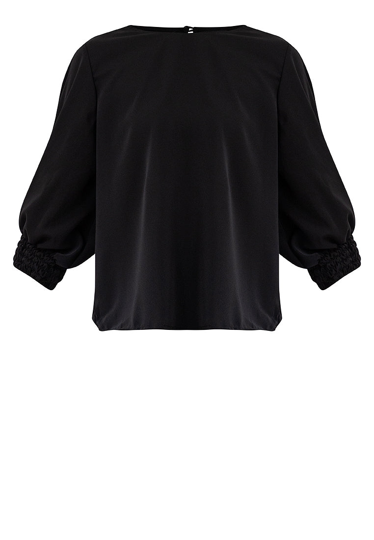 Inara Shirred Cuff Sleeves Top