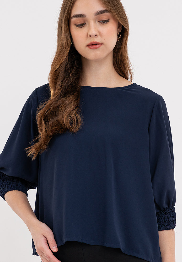 Inara Shirred Cuff Sleeves Top