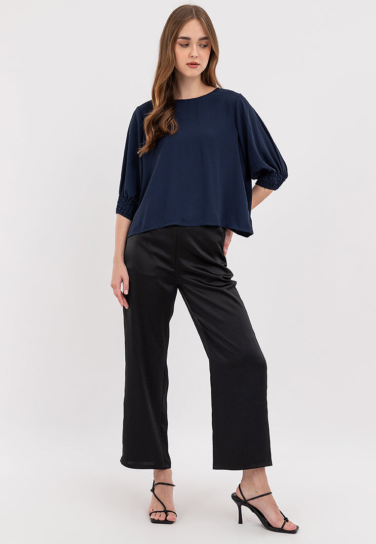 Inara Shirred Cuff Sleeves Top