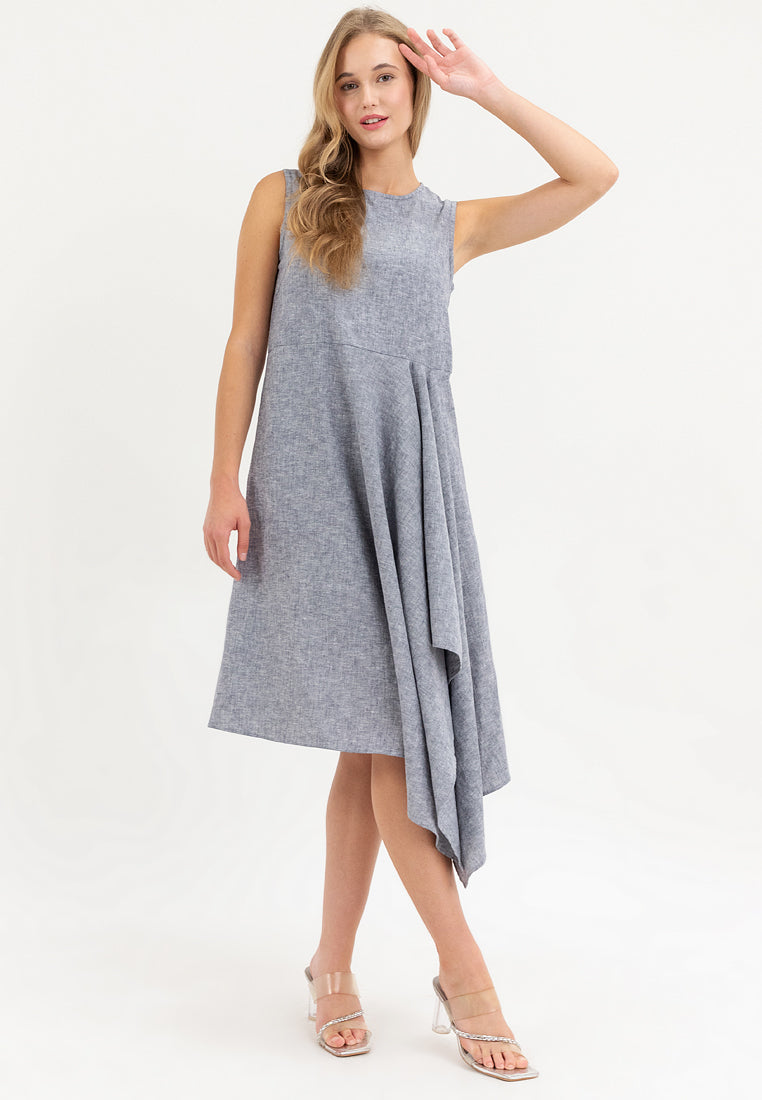 Noemi Asymmetric Hem Short Dress