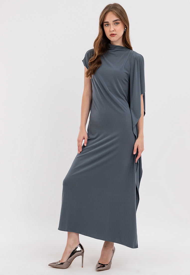 Pia Asymmetric Maxi Dress - Cole Vintage
