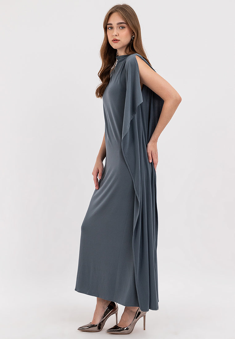 Pia Asymmetric Maxi Dress - Cole Vintage
