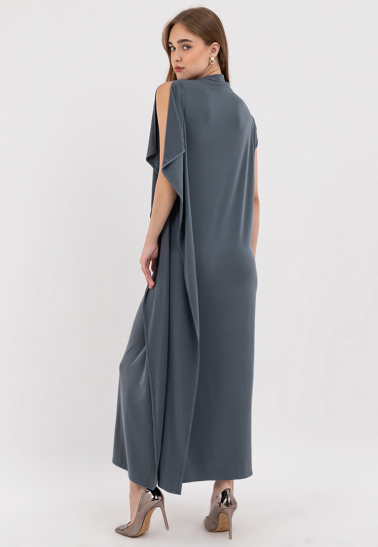 Pia Asymmetric Maxi Dress - Cole Vintage