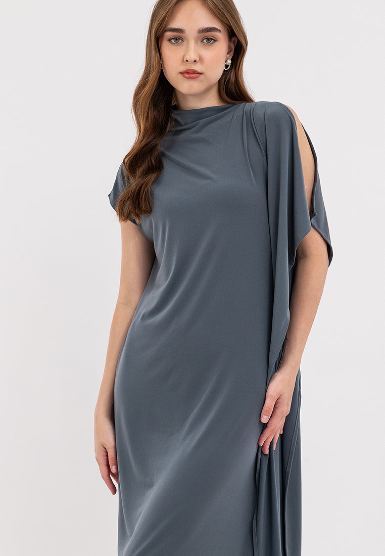 Pia Asymmetric Maxi Dress - Cole Vintage