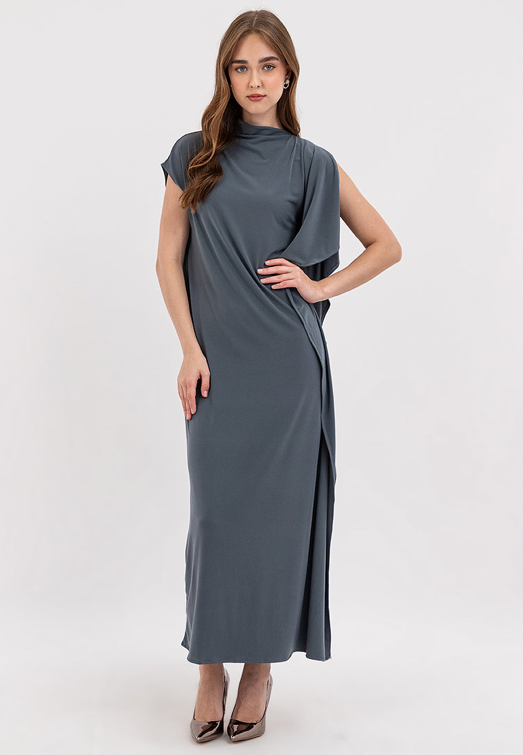 Pia Asymmetric Maxi Dress - Cole Vintage