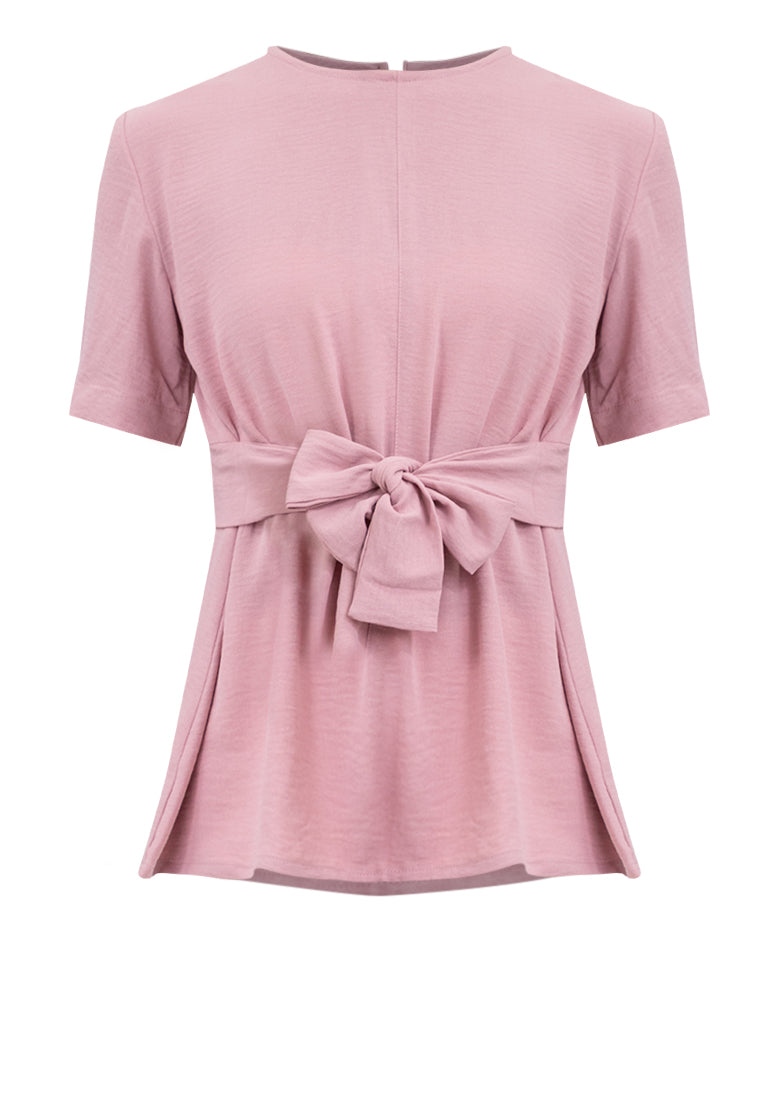 Sora Tie Waist Ribbon Top