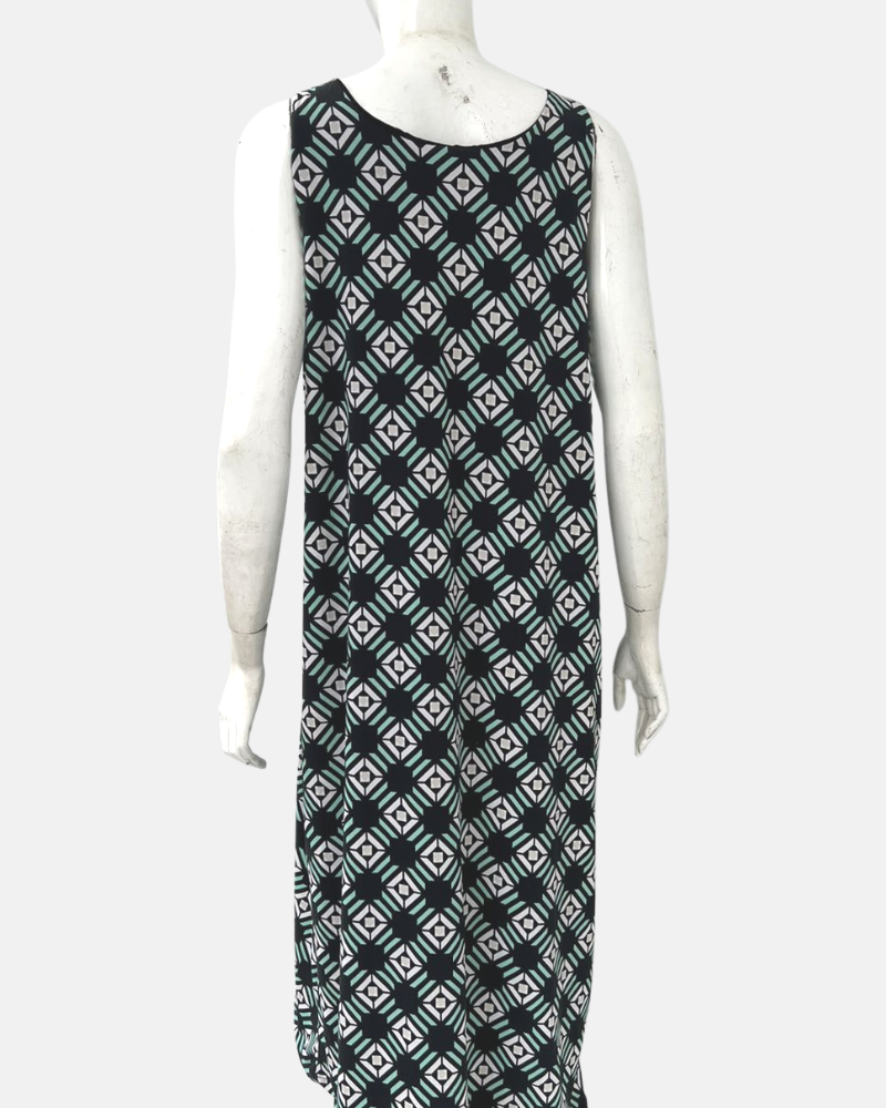 Reena Sleeveless Printed Jersey Short Dress
