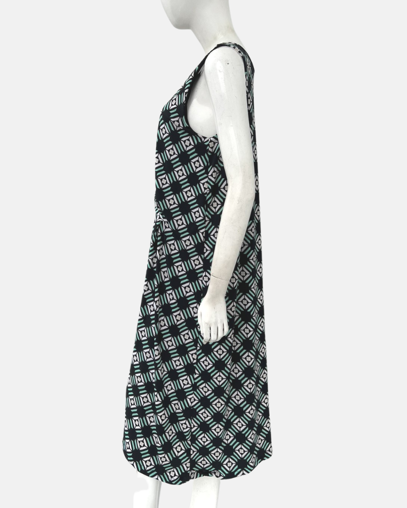 Reena Sleeveless Printed Jersey Short Dress