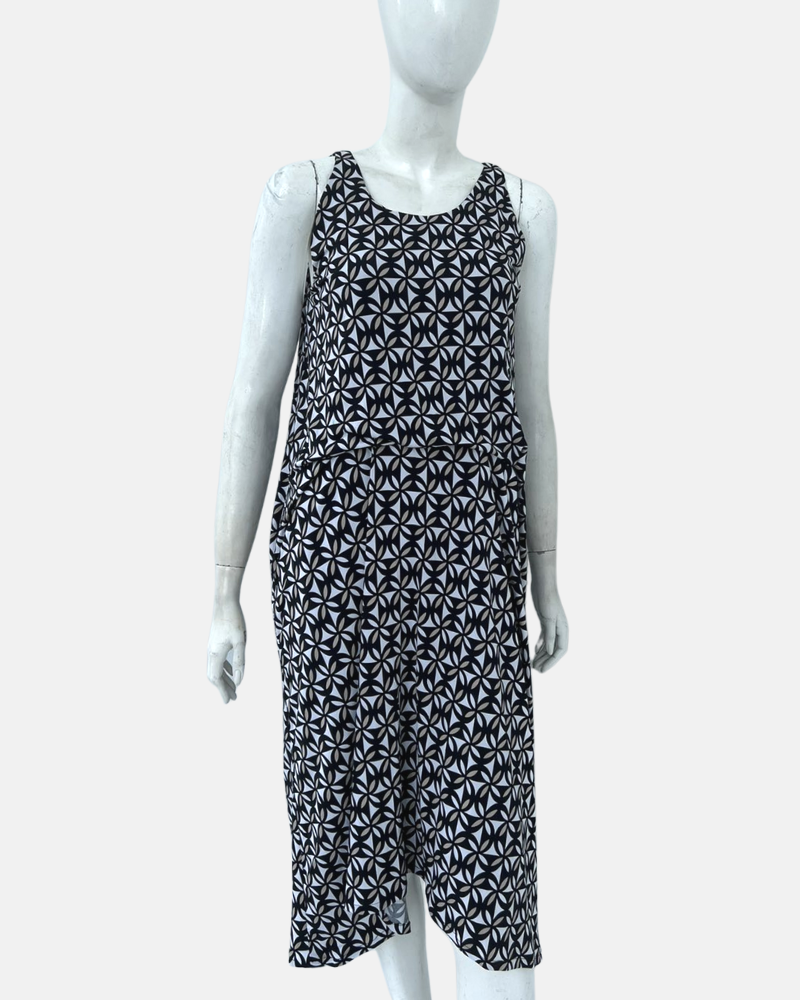 Reena Sleeveless Printed Jersey Short Dress
