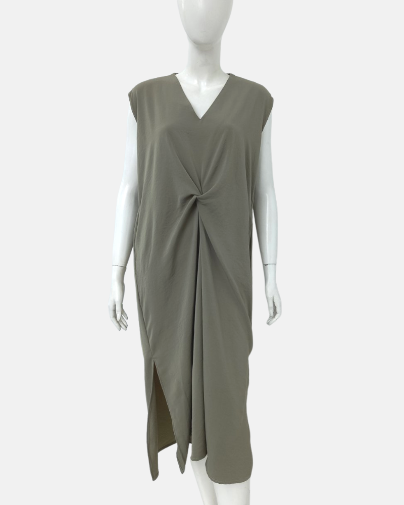 Lucinda Sleeveless V-Neck Midi Dress