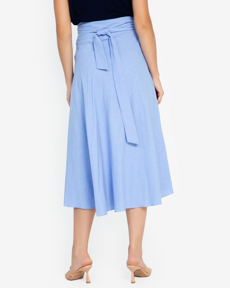 Amarantha Chambray Maxi Skirt