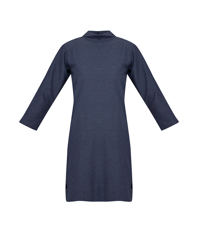 Ambrose Mock-Neck Shift Dress
